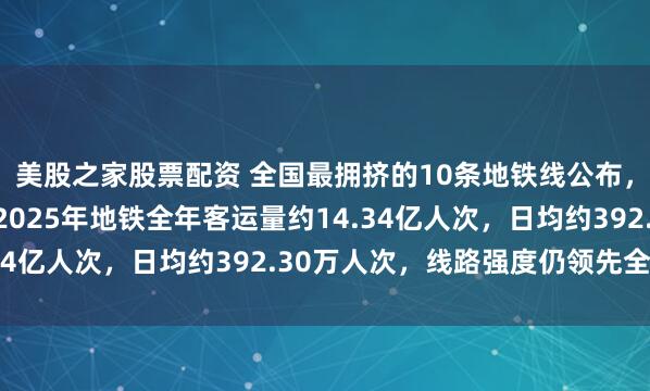美股之家股票配资 全国最拥挤的10条地铁线公布，没有武汉上榜，武汉2025年地铁全年客运量约14.34亿人次，日均约392.30万人次，线路强度仍领先全国